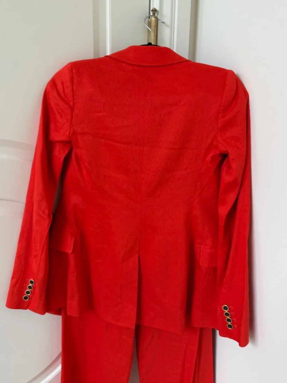 NWT Karen Millen Italian Premium Stretch Linen Blazer and Trousers - Picture 7 of 11